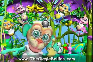 Five Little Monkeys Jumping On The Bed | Nursery Rhymes | GiggleBellies