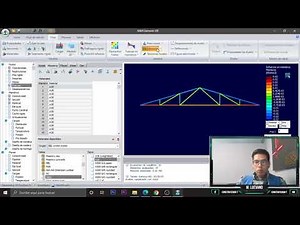 Análisis de Estructuras | Armadura 2 | Reacciones en apoyos y fuerzas en elementos | RAM Elements v8