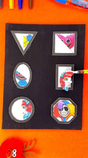 Poppy Playtime Poppy Magic Maze Game 💙 Guess the Right Hair Cardboard Challenge 😍