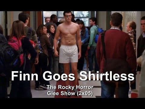 GLEE- Finn Goes Shirtless | The Rocky Horror Glee Show [Subtitled] HD