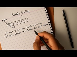 How bubble sorting work? | Bubble sorting with example.