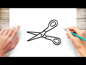 How to Draw A Scissor Step by Step