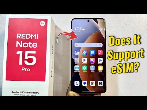 Does Redmi Note 15 Pro Support eSIM?