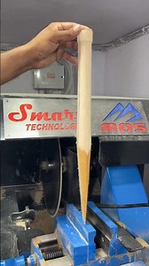 🏏 Cricket Bat Handle Shape Cutting Process | Satisfying Bat Manufacturing #shorts #cricketbat