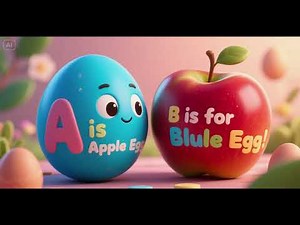 A Is for Apple Egg, B Is for Blue Egg | Nursery Rhymes & Kids Songs