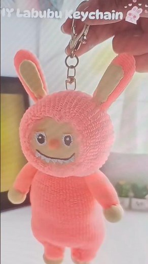 cute labobo doll and keychain with hair band #diy #labobo #trending