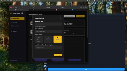 Telegram Store gratis untuk membership silakan download pada website 1.) Website Admin Panel / Dashboard 2.) Bot Jualan Otomatis 24 Jam Pembeli 3.) Manajemen Stok Otomatis Stok 4.) Pembayaran Otomatis (Payment Gateway) Support pembayaran via Tripay dan QRIS (Pakasir). Cek status bayar otomatis. 5.) Laporan Keuangan Real-time Lihat total pendapatan (omzet) dan keuntungan bersih (profit) langsung di dashboard. 6.) Broadcast Pesan (Blast) Kirim pesan promo atau pengumuman ke semua pengguna bot seka