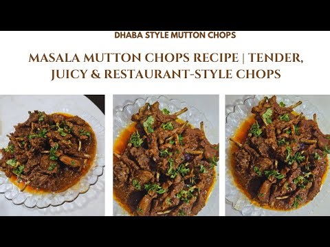 Masala Mutton Chops Recipe | Tender, Juicy & Restaurant-Style Chops