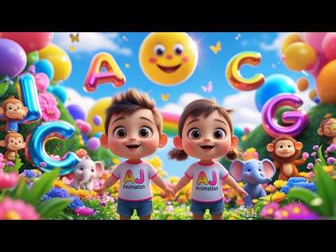 ABC Song for Kids | A to Z Alphabet Learning | Fun ABCD Nursery Rhymes | AJ Animation