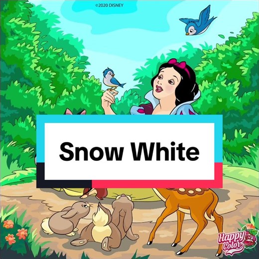 #Snowwhite #happycolorbynumber | Snow white