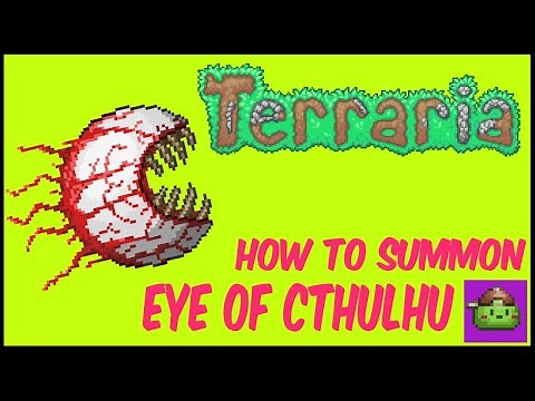 How To Summon Eye of Cthulhu (Very Easy) In Terraria | Terraria 1.4.4.9