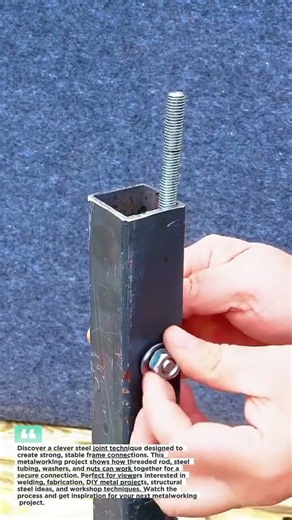 Smart Steel Joint Technique For Stronger Frames #Metalwork #Welding #DIY