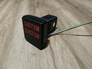 Custom 3D Printed LED Trailer Hitch Cover – Personalized Design With Brake Light Function - Etsy
