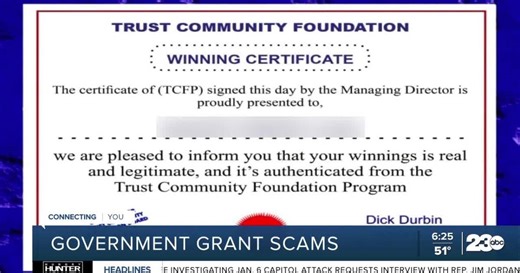 12 Scams of Christmas: Scam promises free government grant money