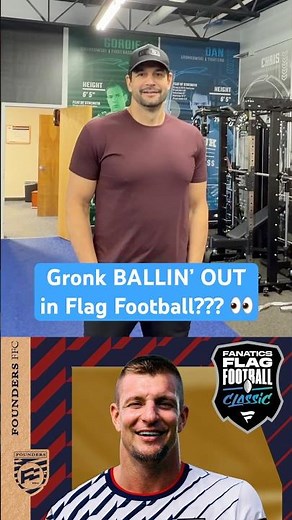 Predict Gronk's stats in the Fanatics Flag Football Classic 👀🏈