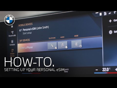 How to Set Up Your Personal eSIM | BMW How-To