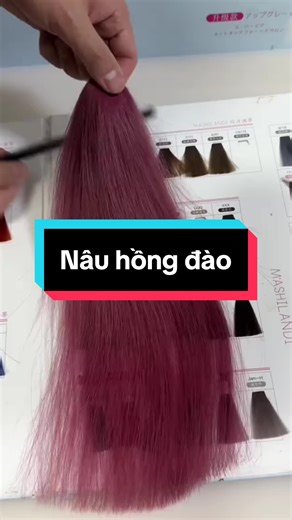 Cách Nhuộm Tóc Màu Nâu Hồng Đào Đẹp