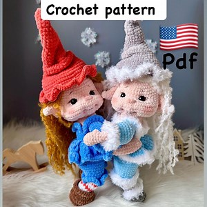 Amigurumi Elf Crochet Pattern in PDF Format in English and German - Etsy