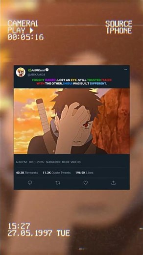 🔥Danzo vs Shisui. The Eye That Changed Everything