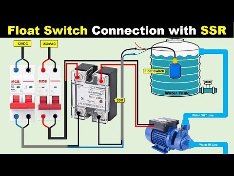Water Tank Motor Automatic ON OFF by using Float Switch and SSR ‪@TheElectricalGuy‬
