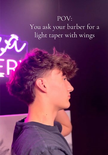 Light Taper with Wings Haircut – How the Style Looks