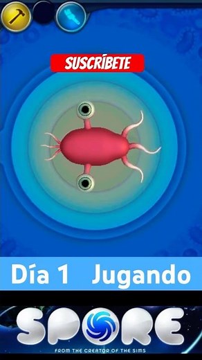 Day 1 playing SPORE🪐: evolution simulator 🧬