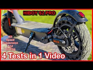 Hiboy S2 Pro Electric Scooter Review ~ Speed, Hill, Suspension and Braking Test!