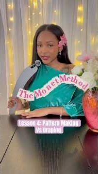 The Monet Method Lesson 4: Pattern Making Vs Draping 💕🪡 #fashionsewing #fypシ゚viral #patternmaking
