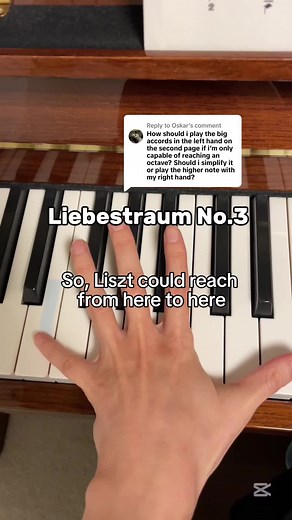 Playing Liszt's Liebestraum No.3 as Arpeggios