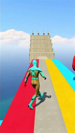 GTA 5 Epic Water Ragdolls | Spider-Man Jumps / Fails ep. 420 #shorts