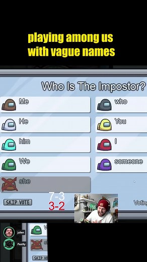 Among Us with vague names while drinking #AmongUs #Streamer