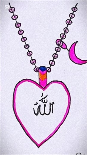 Love necklace Drawing |#art #tending #shorts