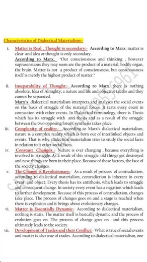 Karl Marx biography and Dialectical materialism