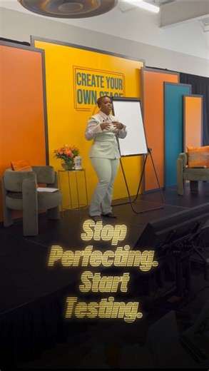Testing is a success skill. So many of us came from environments where there was one “right” answer, one approved method, one standard way of doing things. Especially if you come from academia or traditional leadership roles like I did… you get used to mastering the method vs. exploring new ones. But entrepreneurship doesn’t reward perfection, it rewards testing. Over. And over. And over again. 👉🏾 Testing your message 👉🏾 Testing your delivery 👉🏾 Testing your offers 👉🏾 Testing how you sho