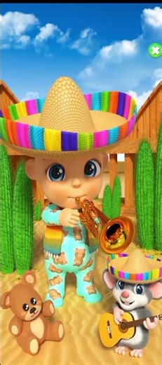 😍🎼 “Kid Rhythm Player”TalkingTom#TomPlay#TomGames