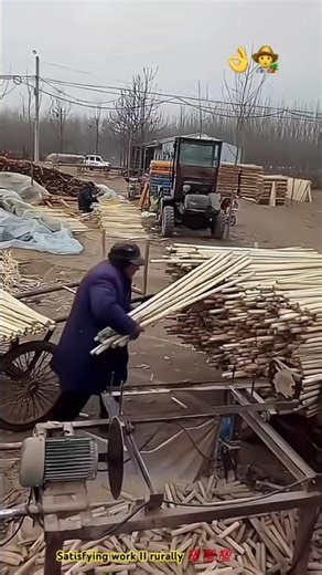 Wood sticks assemble handle rake tool