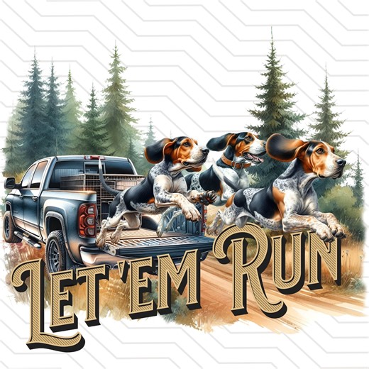 Walker Coonhound PNG: Hunting Dogs Sublimation Design (digital Download) - Etsy