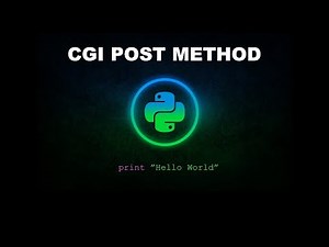 CGI POST Method - Python Programming