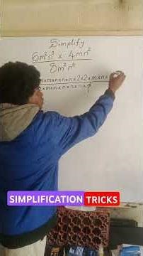 SIMPLIFICATION TRICKS‪@velianobasicmathsonline‬ #algebra #exponents