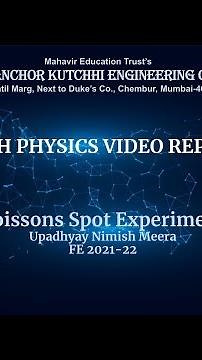 Poissons Spot Experiment - Theory of Light