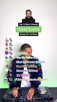 David Guetta's TOP 10 MOST VIEWED Songs On YouTube