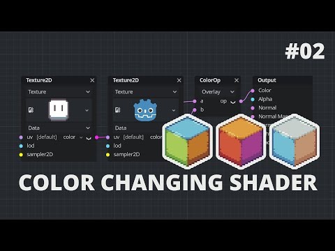 Changing colors via Godot visual shader - Dev Deepity #2