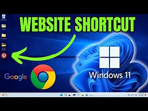 How To Create Website Shortcut On Desktop Windows 11 | Create a Chrome Shortcut on Desktop