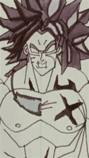 Broly Drawing #shorts #anime アニメ | アニメの絵 #ytshorts アニメアート | #broly #drawing #kids #viral ブロリー #art