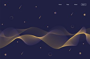 abstract background design Purple wave and geometric . website...