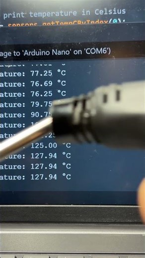 Temperature sensor #arduino
