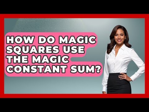 How Do Magic Squares Use The Magic Constant Sum? | The Numbers Channel News
