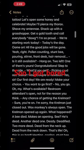 Entire bee movie script