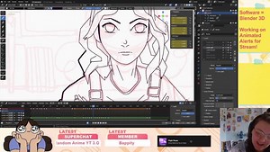 2D Animating in Blender // Livestream Alert Animation — Hive