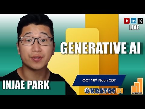 How to Use Generative AI to Create Amazing Power BI Reports - Live with Injae Park! - Intermediate